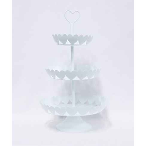 Valentine's Day Wooden Heart Serving Platter White - Threshold™