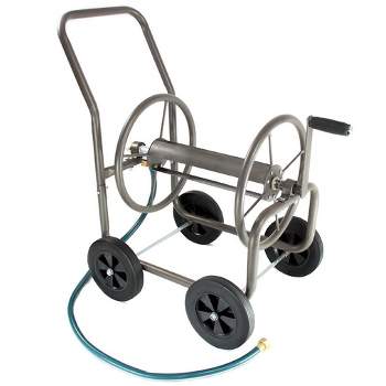 Yard Butler Hose Reel Cart With Wheels - Heavy Duty 200 Foot Metal Hose Reel  - Suitable For Gardens, Lawns And Outdoor - Iht-2ez : Target