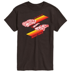 Men's - Hot Wheels - Valentine's You Make My Heart Race Short Sleeve Graphic T-Shirt - 1 of 4