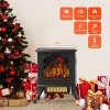SUGIFT 1500W Electric Fireplace Heater, Infrared Space Heater with 3D Flame Effect, Black - 4 of 4