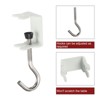Unique Bargains Steel Hanging Bag Clothes Desk Mount Rabbit Utility Hooks 4 Pcs - 3 of 4