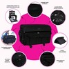 Everything Mary XXL 4 Wheel Collapsible Rolling Sewing Machine Storage Case, Black Quilted - 4 of 4