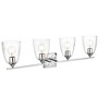 Elegant Lighting Harris 4 light Chrome and Clear Bath Sconce - 4 of 4