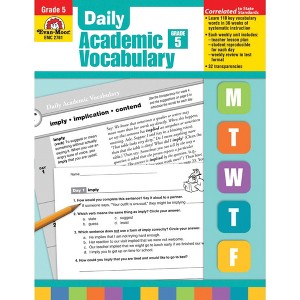 Evan-Moor Daily Academic Vocabulary, Grade 5, Teachers Edition - 1 of 1