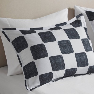 Intelligent Design Twin/Twin XL Harlow Checkered All Season Comforter Set Black/White: Hypoallergenic Teen Bedding, OEKO-TEX Certified — фото 3