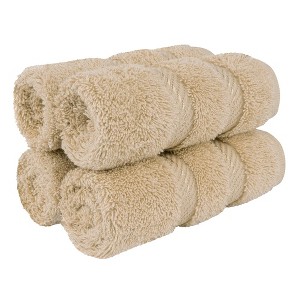 American Soft Linen 100% Cotton Turkish Luxury 4 Piece Washcloth Set, 13x13 inches Washcloth Hand Face Towels for Bathroom and Kitchen Washrags - 1 of 4
