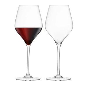 Final Touch Premium Crystal Red Wineglasses, Set of 2 - 21 oz, Titanium Reinforced, Scratch & Chip Resistant, Lead-Free - Dishwasher Safe - 1 of 4