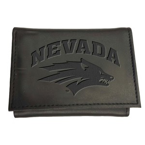 Evergreen NCAA Nevada Wolf Pack Black Leather Trifold Wallet Officially Licensed with Gift Box - 1 of 1