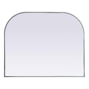 Elegant Lighting Metal Frame Arch Mirror 42x34 Inch in Silver - 1 of 4
