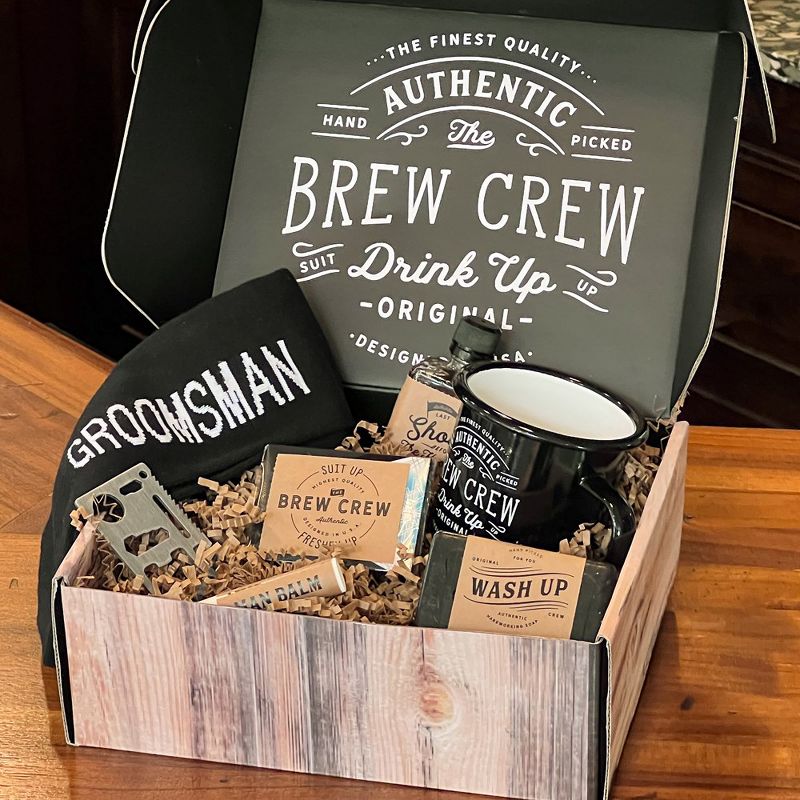 Kate Aspen Brew Crew Groomsman Gift Box Kit | 00244NA, 2 of 7