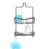 Better Living Products Venus 2 Tier Shower Caddy Black Aluminum - 4 of 4