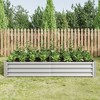 Okak Raised Garden Bed with Metal Frame, Planters with Open Bottom Design, Easy Assembly Planter Box for Flower Planters, Vegetables, Herb - 2 of 4