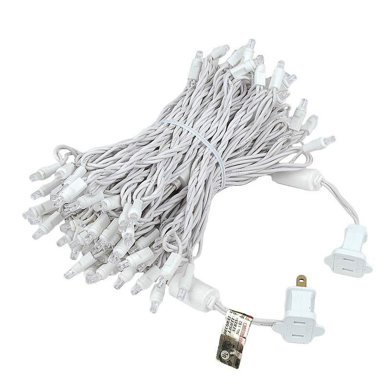 Novelty Lights LED Christmas/Wedding String Lights 100 Mini Bulbs (White Wire, 50 Feet), 3 of 10