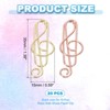 Unique Bargains Metal Funny Bookmarks Planner Decorative Exquisite Paper Clip 20 Pcs - 2 of 4