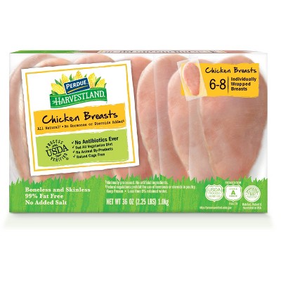 Perdue Harvestland Boneless Skinless Chicken Breasts - Frozen - 2.25lbs