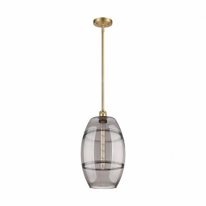 Vaz - 1 Light Stem Hung Mini Pendant In Industrial Style-18.5 Inches Tall and 10 Inches Wide - 1 of 1