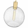 Margo Mid-Century Modern Pendant Light - Sleek White Glass Globe, 100W, Dimmable, Dry Rated - 2 of 4