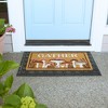 Design Imports Coir Doormat, PVC Backed, Mushroom/Gather - 2 of 4
