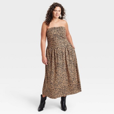 Women's Ruched Maxi A-line Dress ...