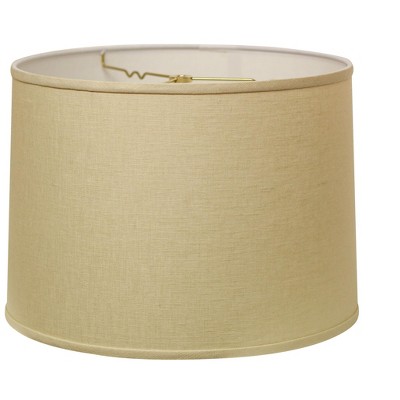 Vynxaria Beige Slant Drum Lampshades, 12" Top Diameter
