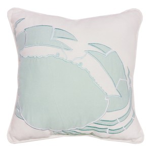 C&F Home Sandbridge Crab Decorative Throw Pillow - 1 of 3