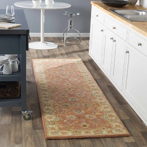 Hauteloom Caesar Hand Tufted Burnt Orange 1124 Wool Carpet - 1 of 4