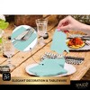 SparkSettings Lunch Napkins, 7” x 7” 2 Ply Paper Napkins, Pack of 50 - 3 of 4