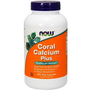 Coral Calcium Plus Magnesium and Vitamin D by Now Foods  -  250 VegCap - 1 of 2