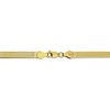 Black Bow Jewelry 4mm 10k Yellow Gold Solid Herringbone Chain Necklace - 4 of 4