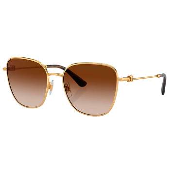 Dolce & Gabbana DG 2293 02/13 Womens Butterfly Sunglasses Gold 56mm