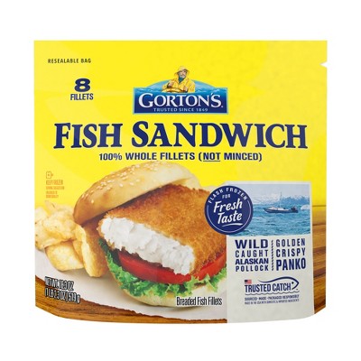 Gorton's Fish Sandwich Breaded Fillets - Frozen - 18.3oz
