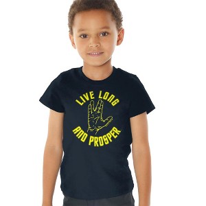 Toddler Boys' Star Trek Live Long Hand T-Shirt Navy - 1 of 4