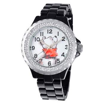 Women's Disney Winnie Enamel Sparkle Watch - Black