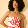 Women's Floral Print Bandeau High Leg Cheeky One Piece Swimsuit - Shade & Shore™ Red - 3 of 3