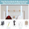 LunaLulinlk Over The Door Hooks, Hanging with 6 Coat Hook Towel Rack for Bathroom Accessories Organizer Space-Saving Door Organizer - 2 of 4