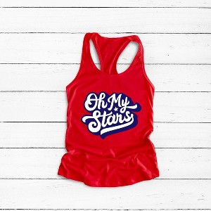 Simply Sage Market Women's Oh My Stars Retro Racerback Tank - 1 of 4