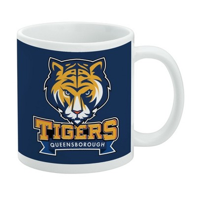 Queensborough Community College Primary Logo Ceramic Coffee Mug Novelty Gift Mugs for Coffee Tea and Hot Drinks 11oz White