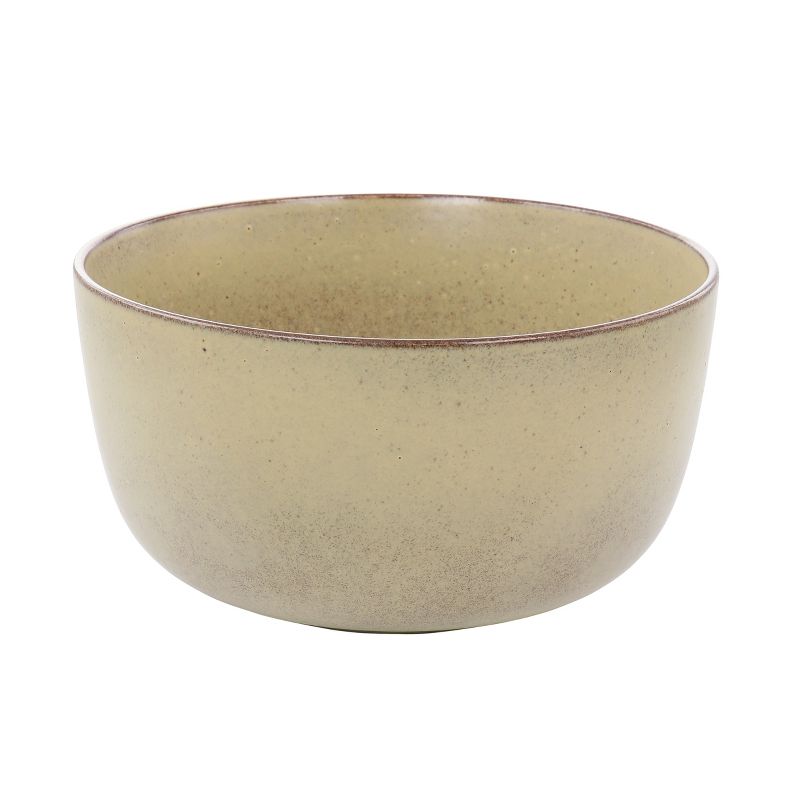 Our Table Landon 9.2 Inch Stoneware Round High Serving Bowl in Toast, 1 of 5