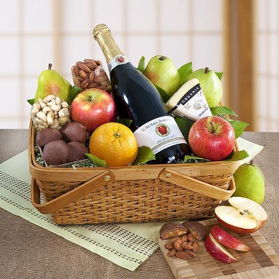 1-800-Baskets Distinctive Organic Fruit & Cheese Gift Basket