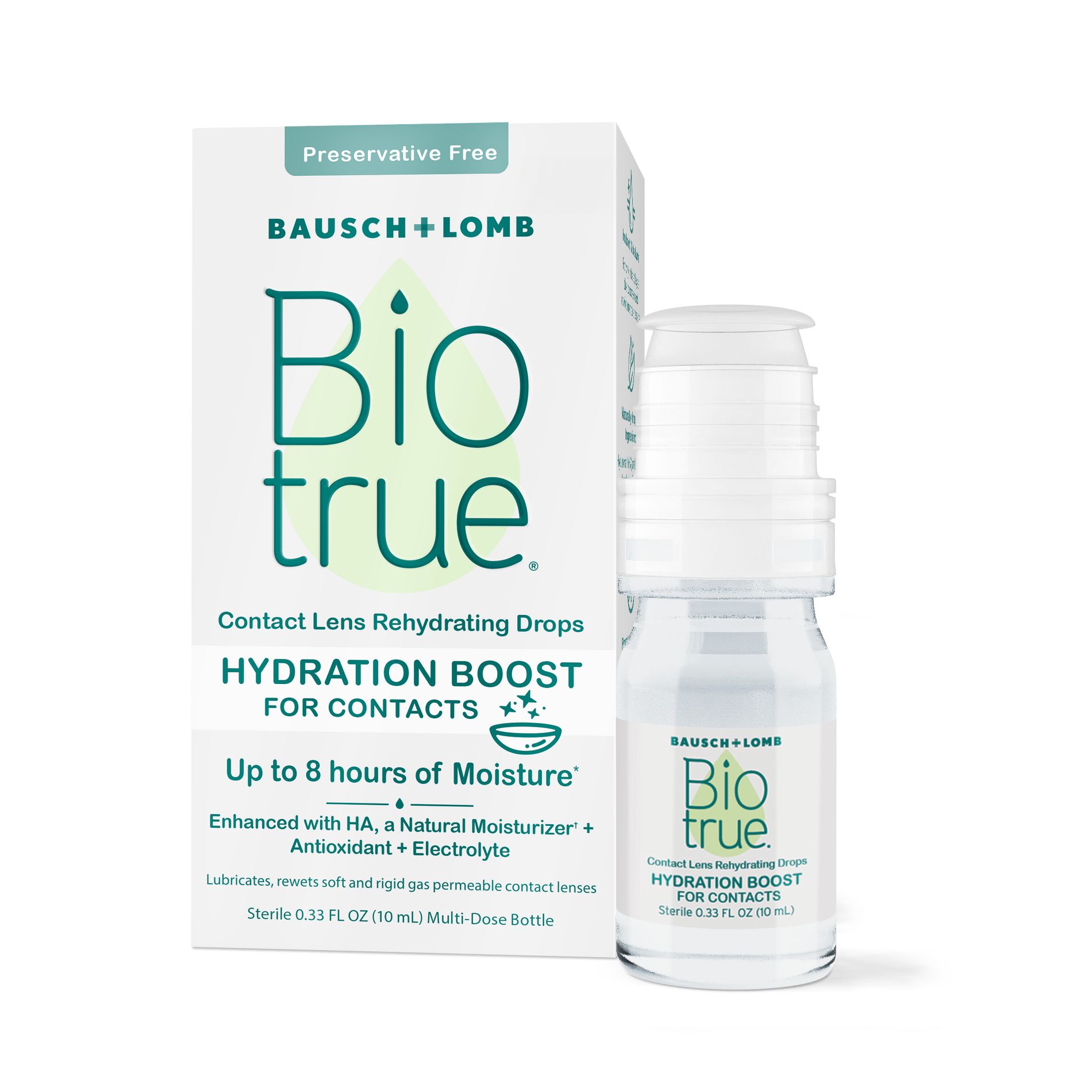 Biotrue Hydration Boost Rehydrating Contact Eye Drops - 0.33 fl oz