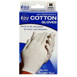 Cara 82 White Cotton Gloves Medium - 1 of 4