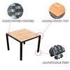 Sapphtopaz Patio Furniture Sets Wicker Patio Lounge Chairs with Cushions and Table for Backyard, Outdoor, Terrace - 2 of 4