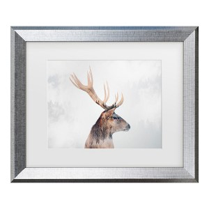Trademark Fine Art - Angyalosi Beata  Stag Matted Framed Art - 1 of 4