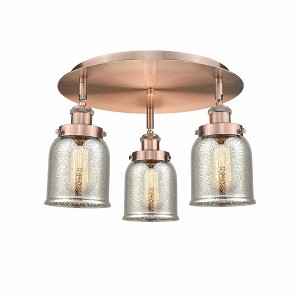 Bell - 3 Light Flush Mount In Art Deco Style-9.25 Inches Tall and 16.75 Inches Wide - 1 of 1