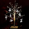 4E's Novelty Mini Glass Christmas Ornaments 1.5" (Set of 12), Ready To Hang Small Clear Glass Ornaments for Mini Tree Decor, Crystal Glass Ornaments - 2 of 4