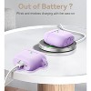 BONGEEK Silicone Apple Airpods 4th Generation - VOTILE 2029 Bling Cover with Keychain, Earbuds Charging Accessory for Women Girls -Lavender - 4 of 4