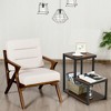 Costway 3-Tier End Table Side Table Night Stand W/ Storage Shelf for Living Room - 3 of 4