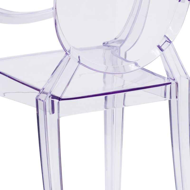 Flash Furniture Ghost Chair with Arms in Transparent Crystal, 6 of 13
