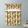 Kate Aurora Country Farmhouse Sunflower Garden Complete Kitchen Curtain Tier & Valance Set - 56 in. W x 36 in. L - 2 of 3