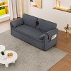 NicBex Modern Pull Out Sofa Bed Velvet Convertible Sleeper Sofa with Storage Pockets and Swivel Phone Stand for Living Room - 2 of 4